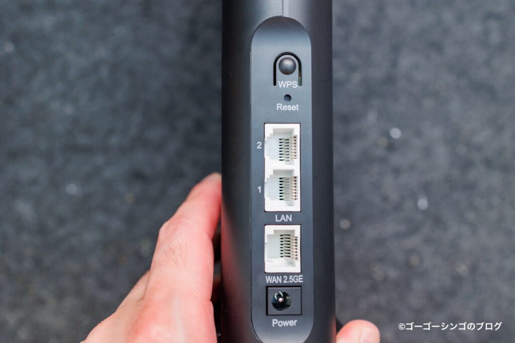 ZTE Sora BE3600 Proのポート類