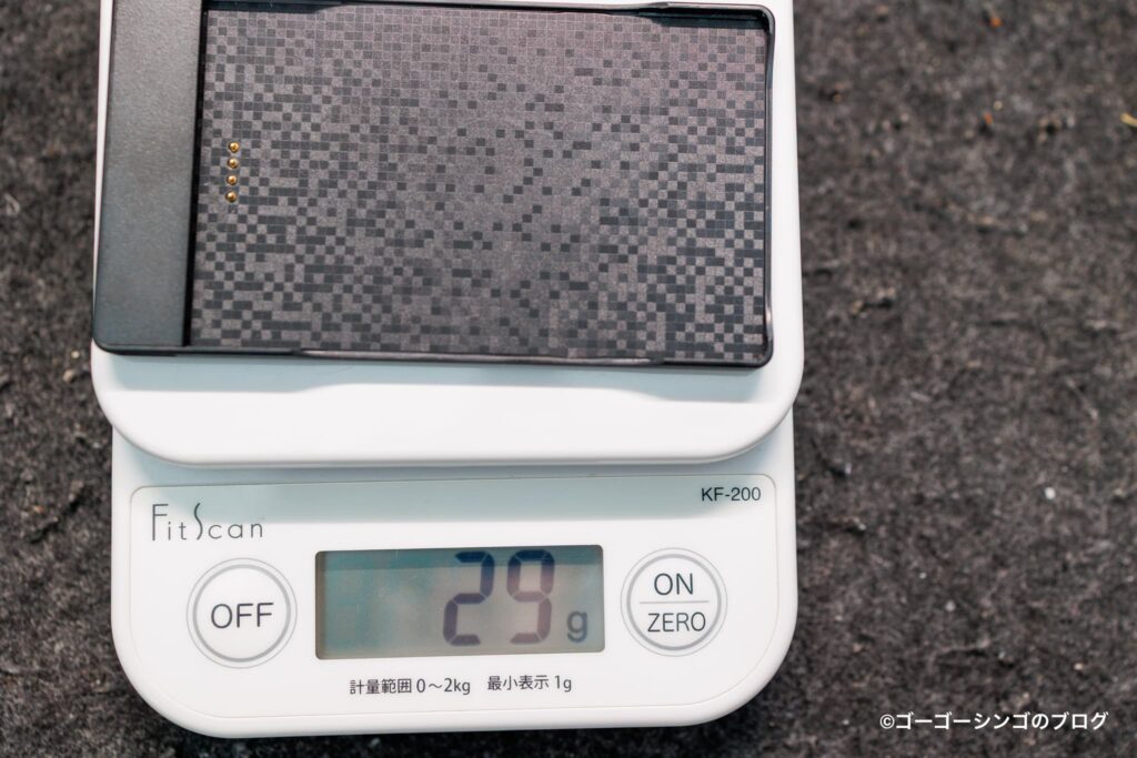 Notta Memo Type-Cのケースの重さ