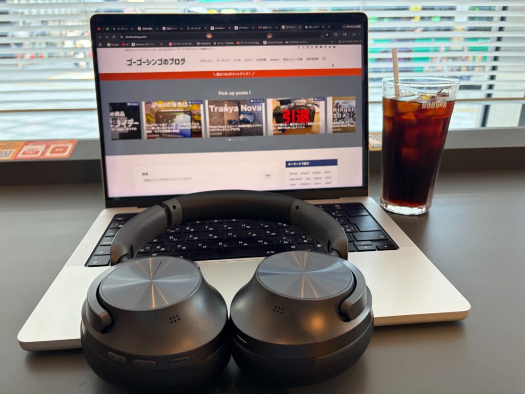 Noise Master Buds MAXカフェでのノイズキャンセリング性能