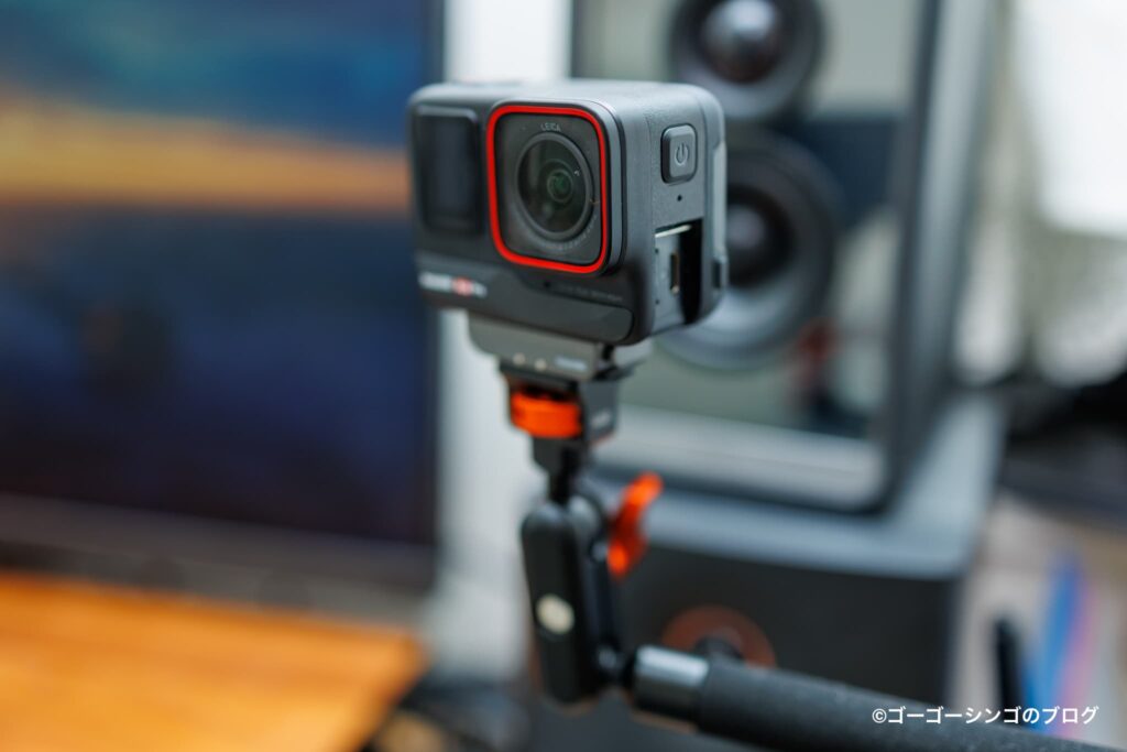 K&F CONCEPTのマジックアーム 56cmアーム + クランプをInsta360 Ace Proをクランプして「高画質なWebカメラ」として活用する
