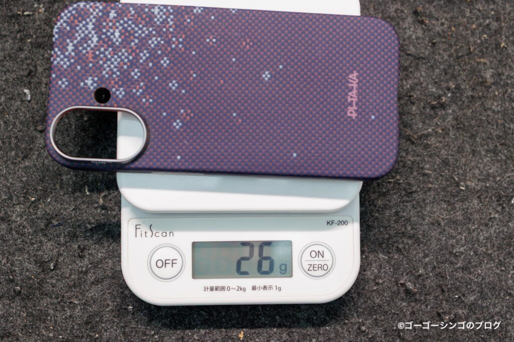 PITAKA Edge Case（桜時）の重さは26g