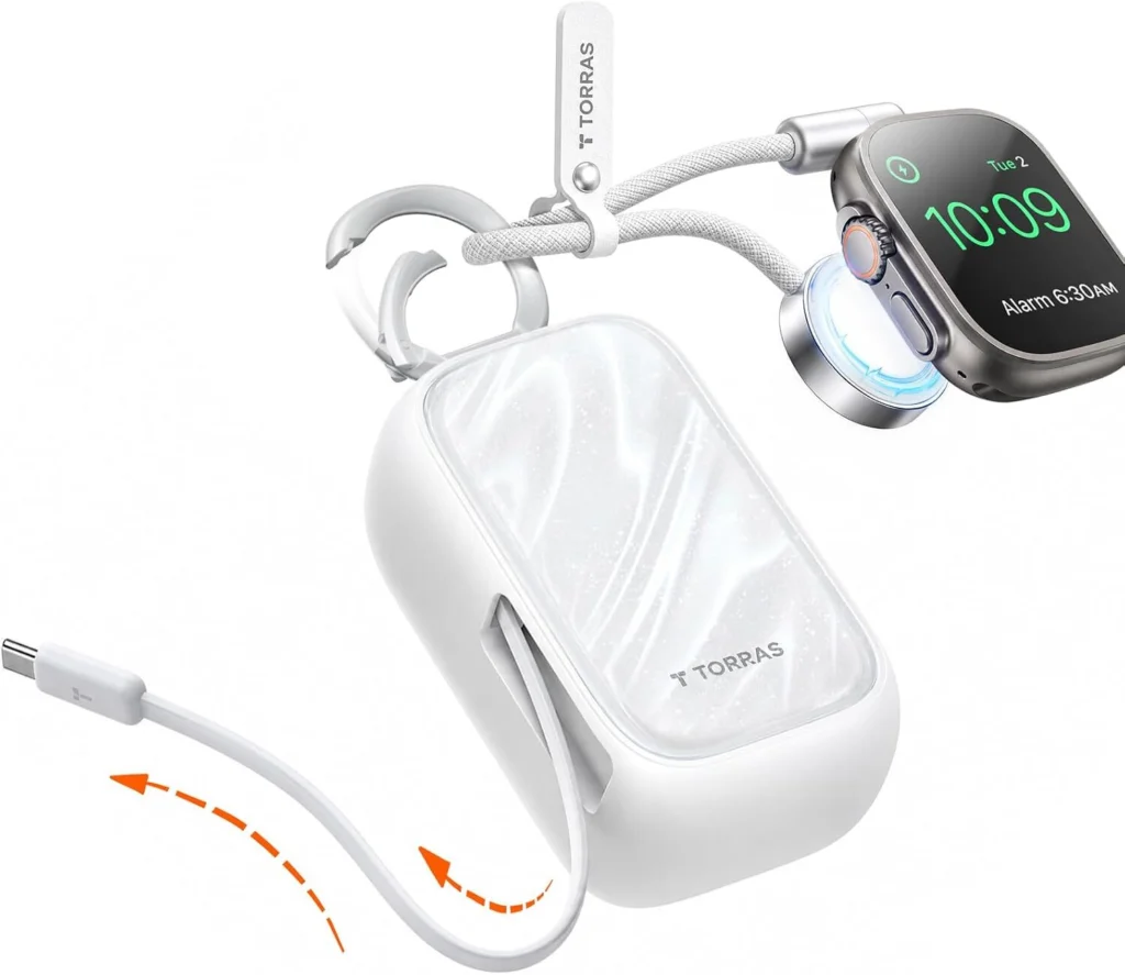 TORRAS PearlGo 2in1 モバイルバッテリーレビュー！Apple Watchも充電