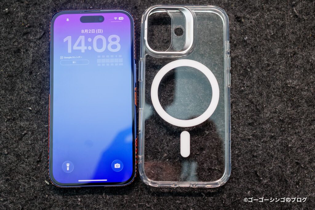 iPhone 17用ESRクリアケース8月2日（2ヶ月使用）